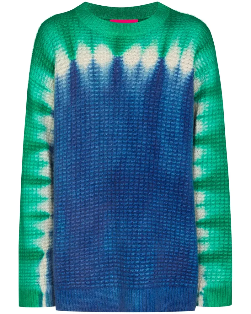 The Elder Statesman Daybreak Pullover mit Batikmuster - Blau Blau