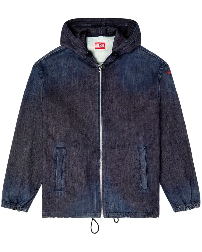 Diesel Jeansjacke mit Kapuze - Blau Blau