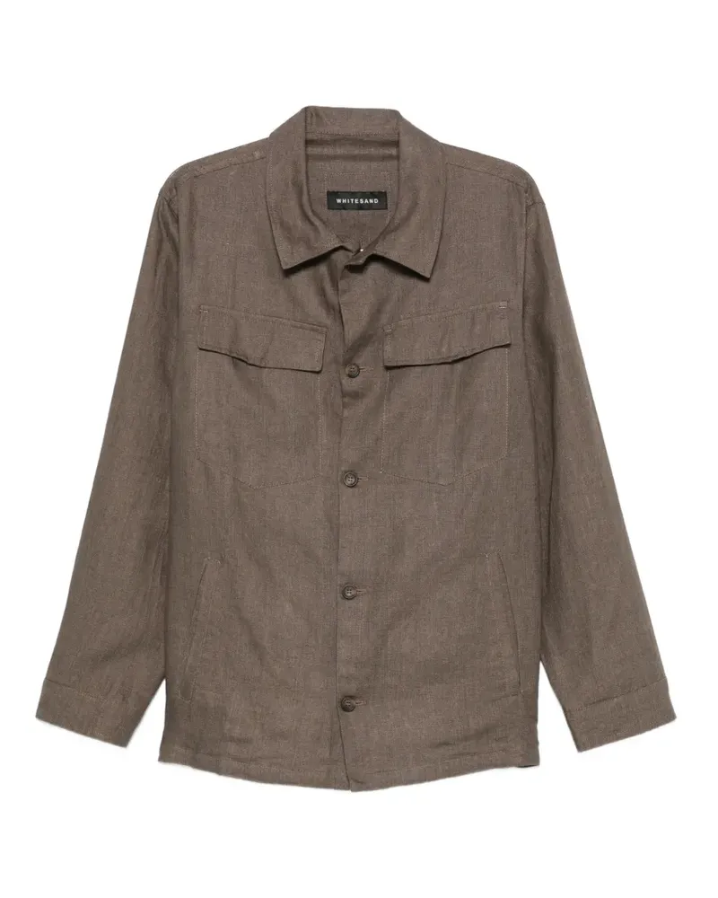 PLAN C Geknöpfte Jacke mit Klappentaschen - Braun Braun