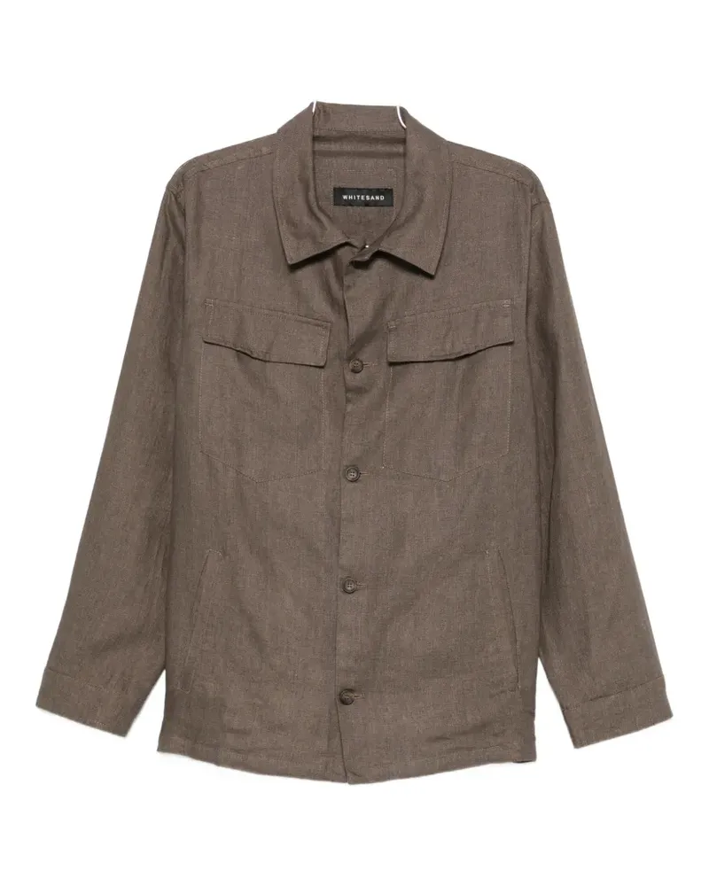 PLAN C buttoned flap-pockets jacket - Braun Braun