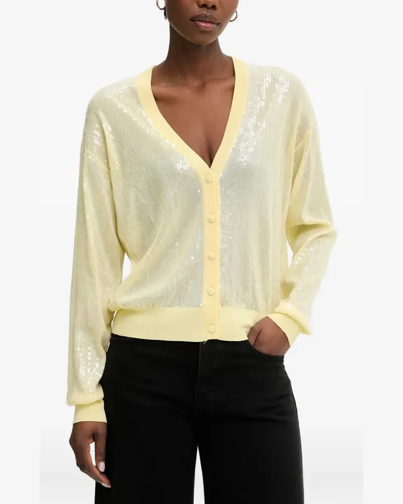Liu Jo sequin-embellished cardigan - Gelb Gelb