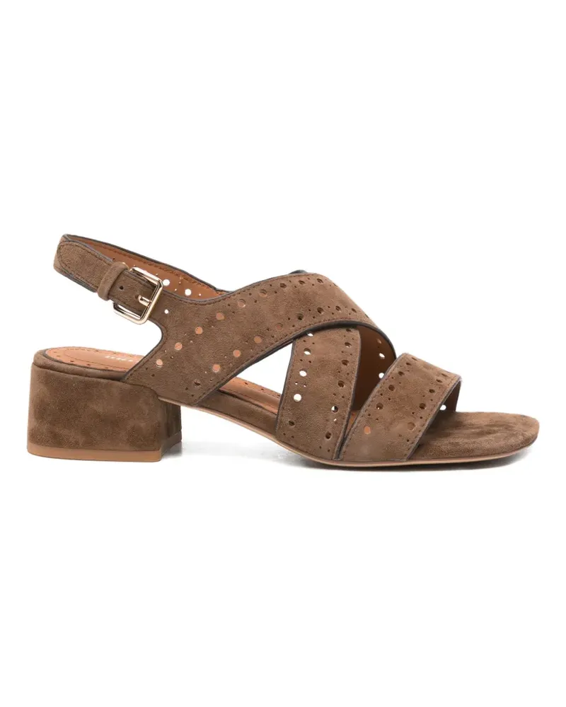 Bruno Premi perforated crossover sandals - Braun Braun