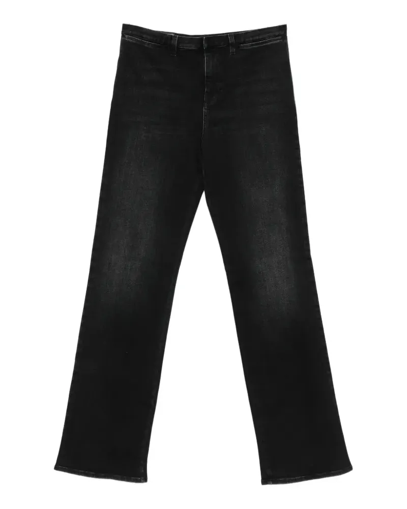 Gucci Web-stripe wide-leg jeans - Schwarz Schwarz
