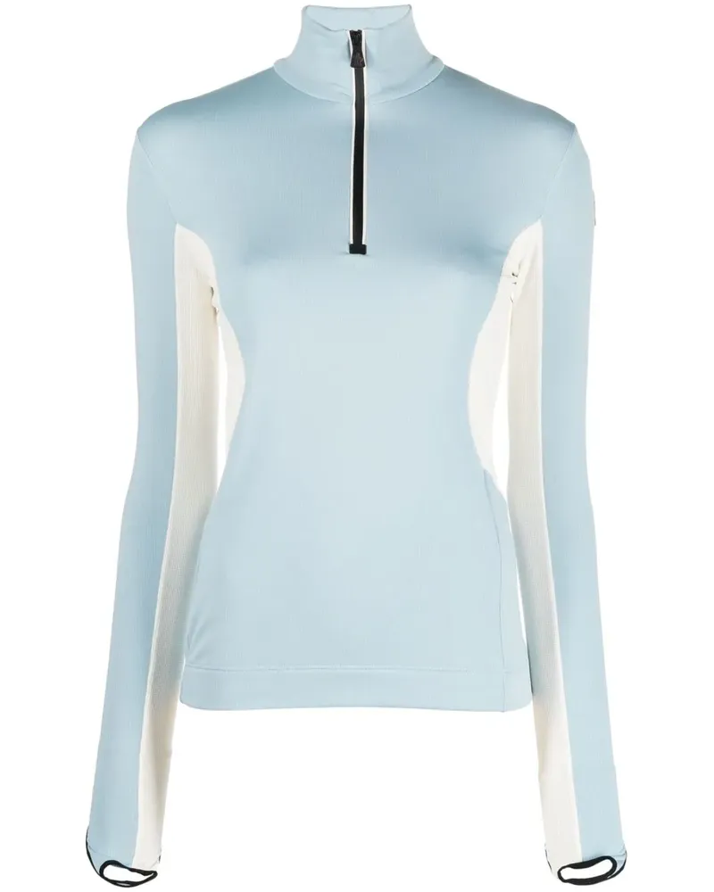 Moncler Oberteil mit Logo-Patch - Blau Blau