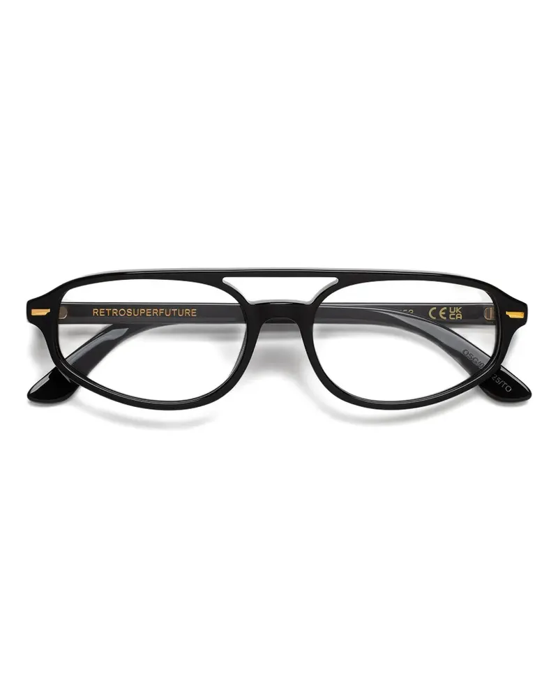 RETROSUPERFUTURE Klassische Pilotenbrille - Schwarz Schwarz