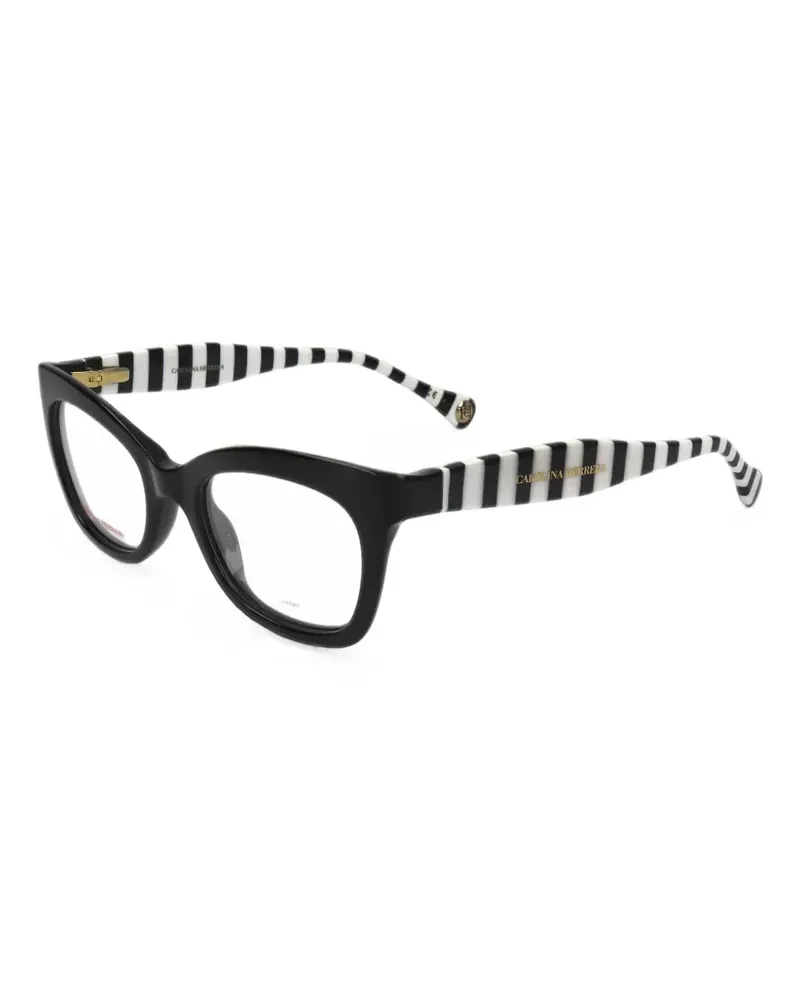 Carolina Herrera New York striped cat-eye glasses - Schwarz Schwarz