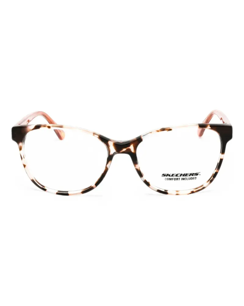 Skechers tortoiseshell-effect cat-eye glasses - Braun Braun