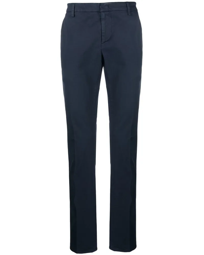 Dondup Halbhohe Slim-Fit-Chino - Blau Blau