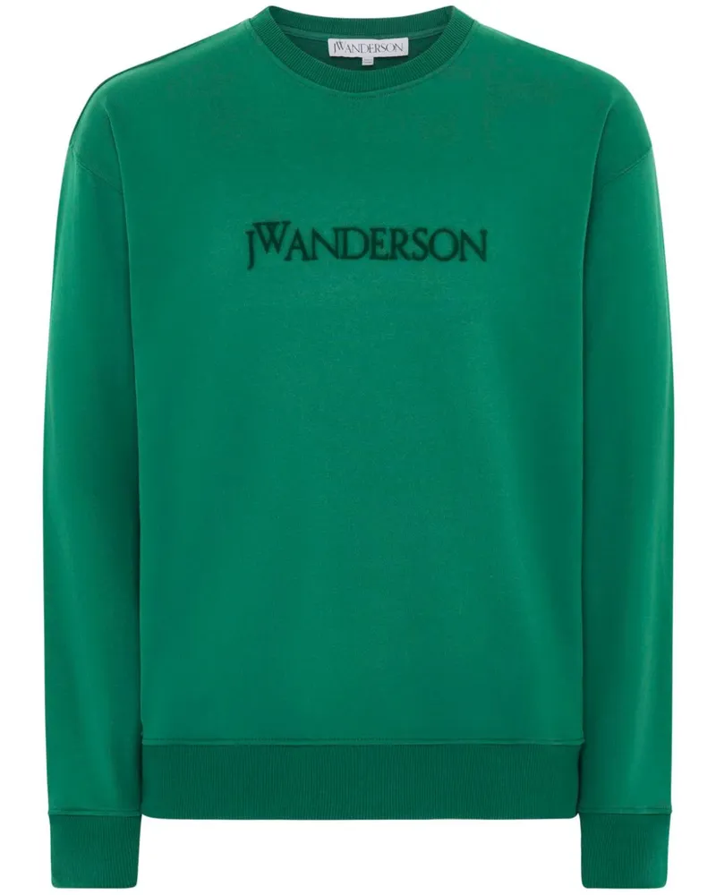 J.W.Anderson Sweatshirt mit Logo-Stickerei - Grün Grün
