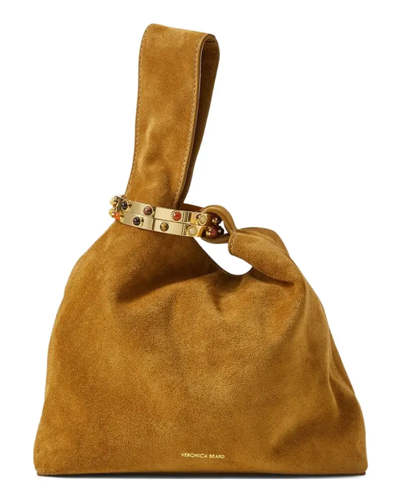 Veronica Beard Swing Clutch aus Leder - Braun Braun