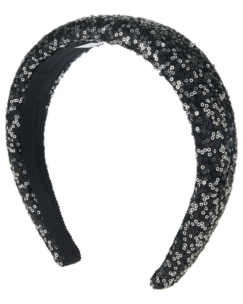 Maison Michel Haarreif mit Pailletten - Schwarz Schwarz