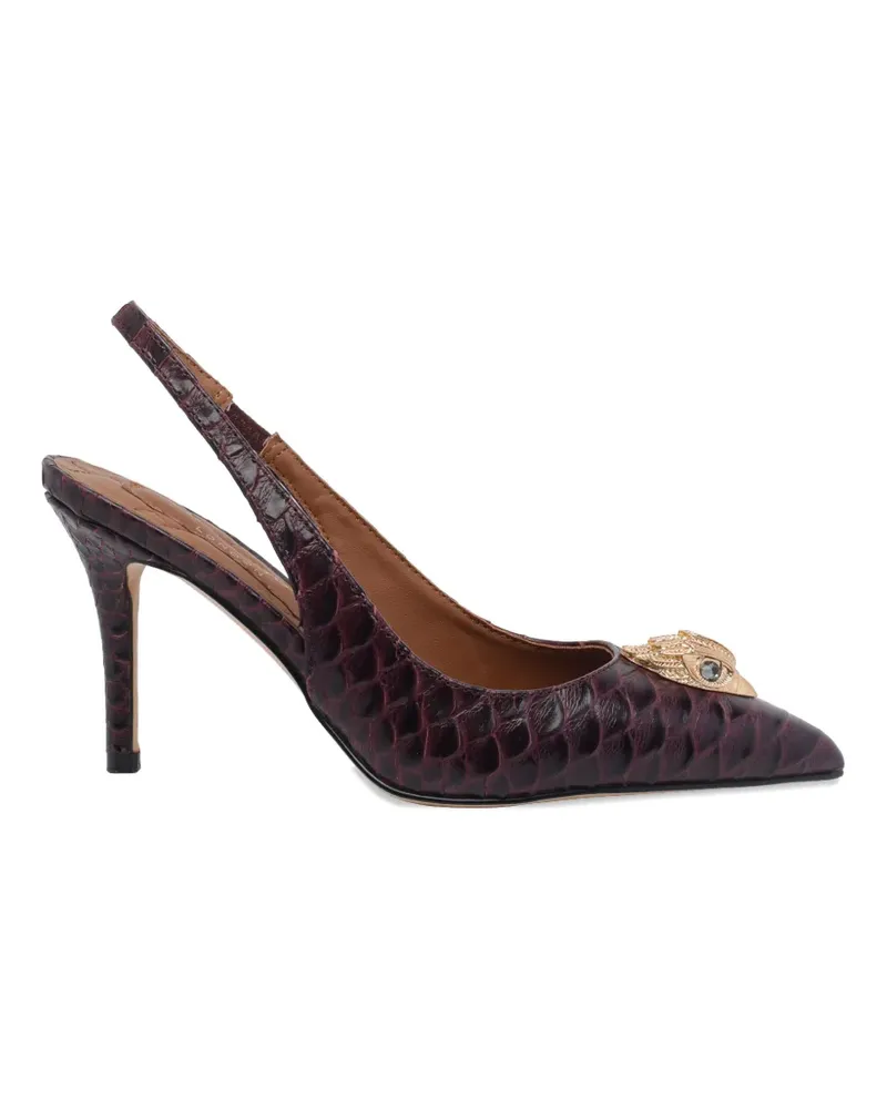 Kurt Geiger Belgravia snake-print slingback pumps - Rot Rot