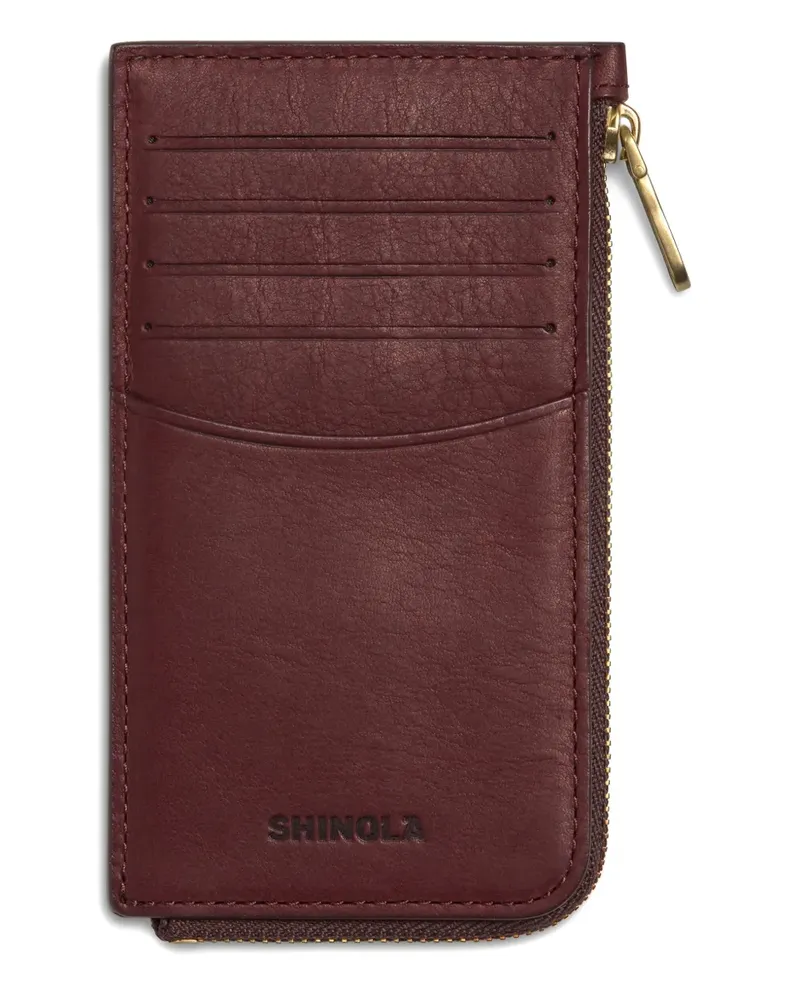 SHINOLA Portemonnaie mit Reißverschluss - Rot Rot