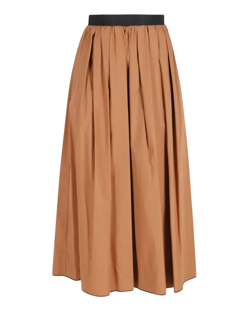 TELA pleated maxi skirt - Braun Braun
