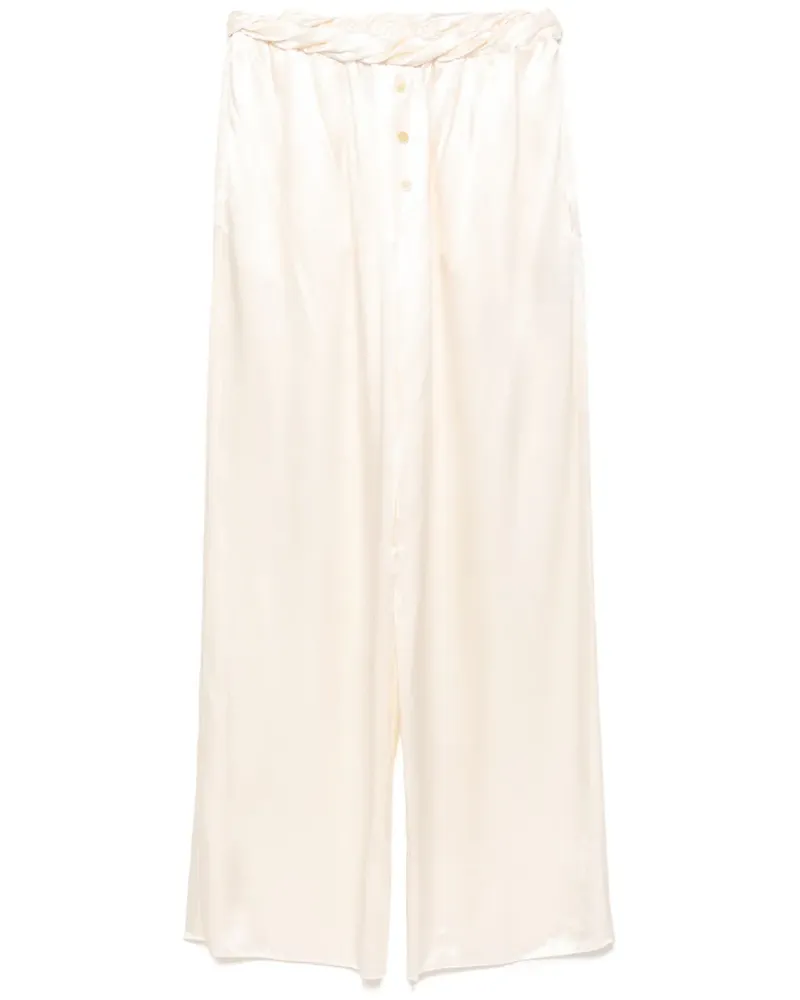Ferragamo Hose aus Satin - Nude Nude