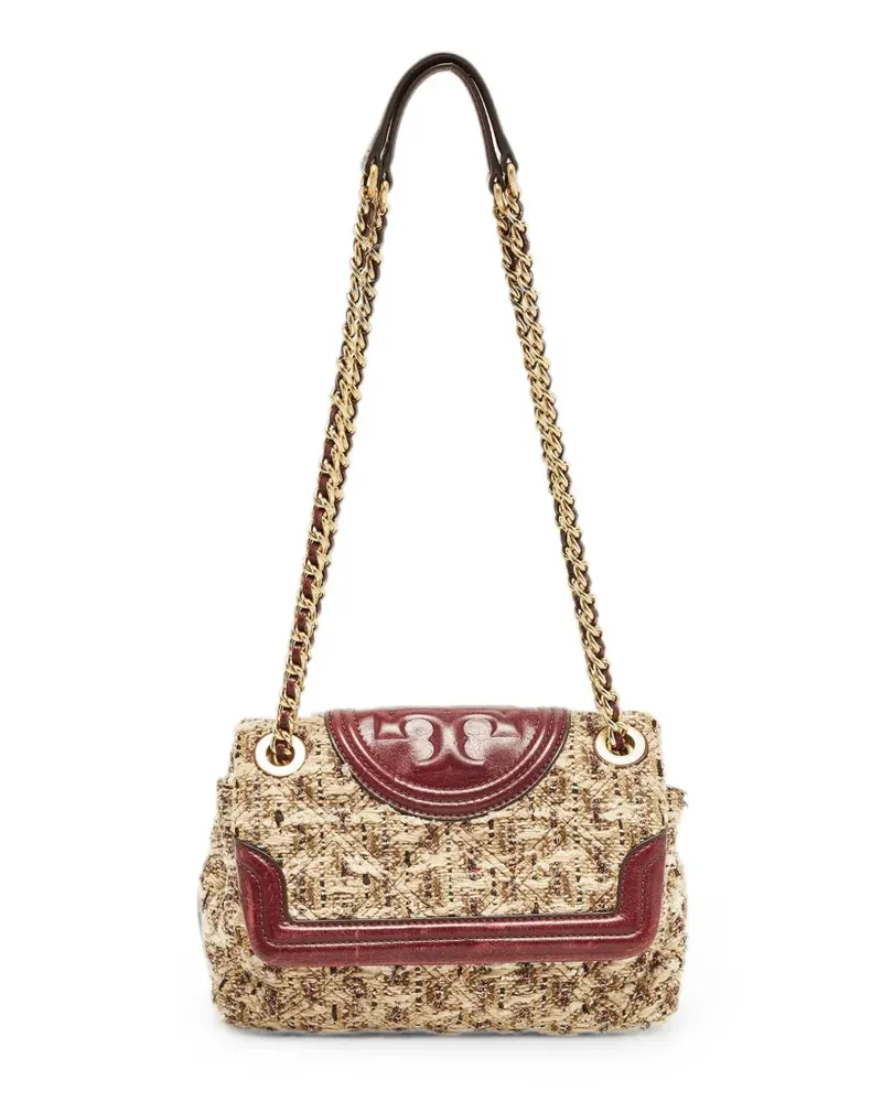 Tory Burch Kleine Fleming Schultertasche - Nude Nude