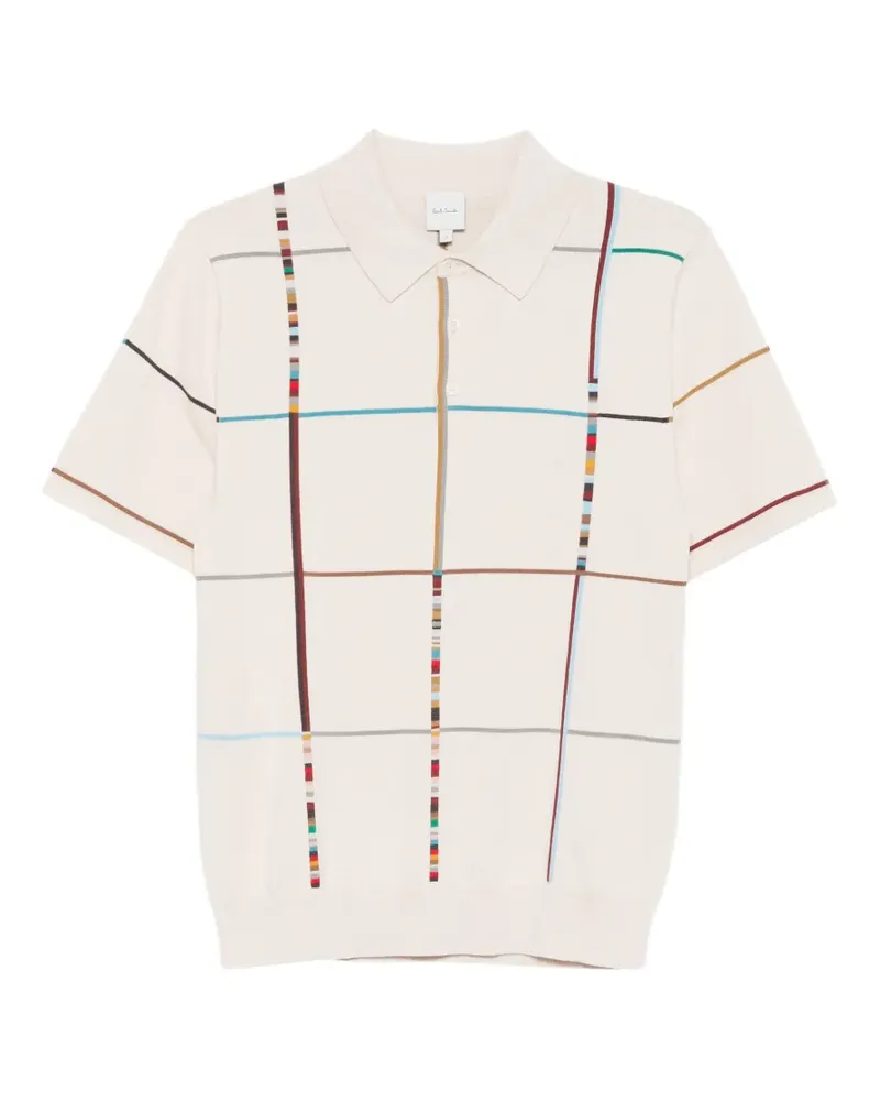 Paul Smith Kariertes Poloshirt - Nude Nude