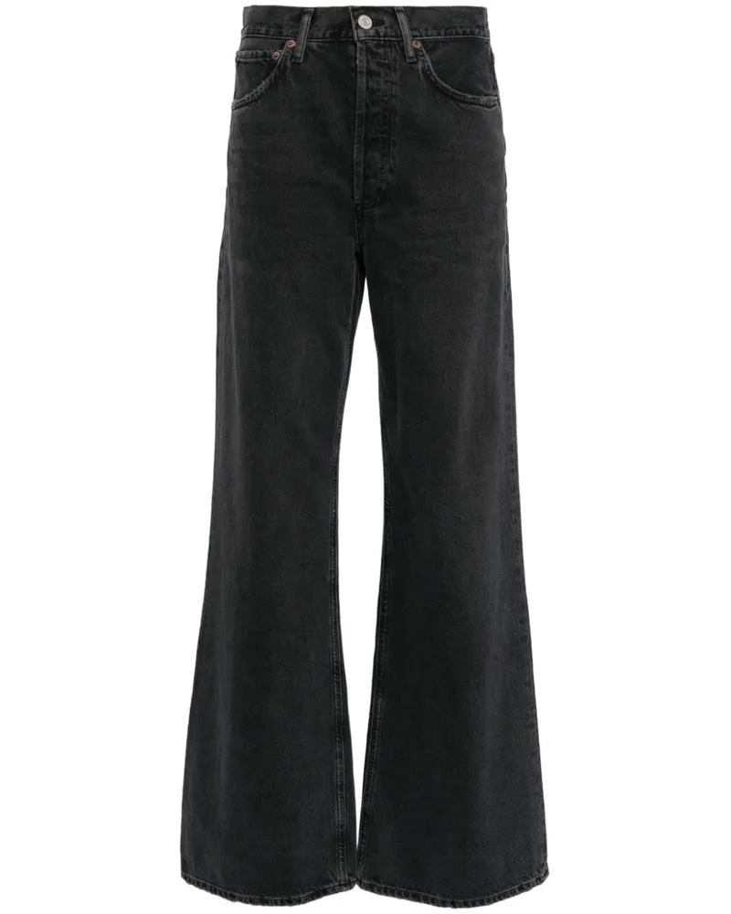 AGOLDE Dame Jeans - Schwarz Schwarz