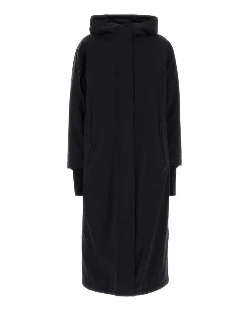 Herno Gefütterte Kapuzenjacke - Schwarz Schwarz