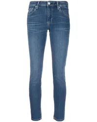 Adriano Goldschmied Halbhohe Skinny-Jeans Blau