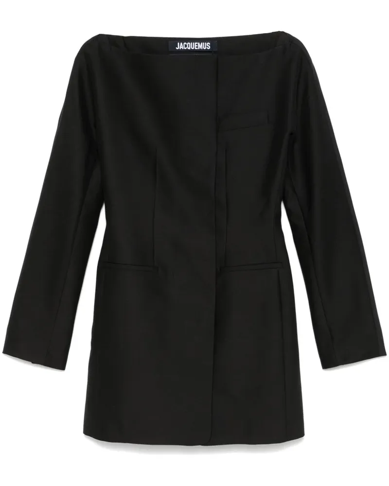 Jacquemus The Spalla Minikleid - Schwarz Schwarz
