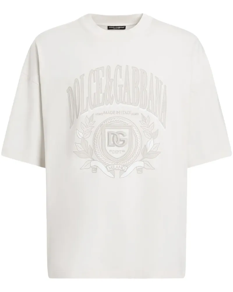 Dolce & Gabbana T-Shirt mit Logo-Print - Weiß Weiß