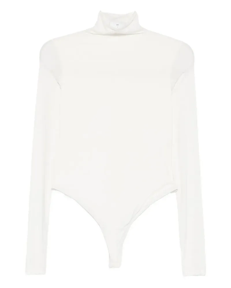 WARDROBE.NYC turtleneck long-sleeve bodysuit - Nude Nude