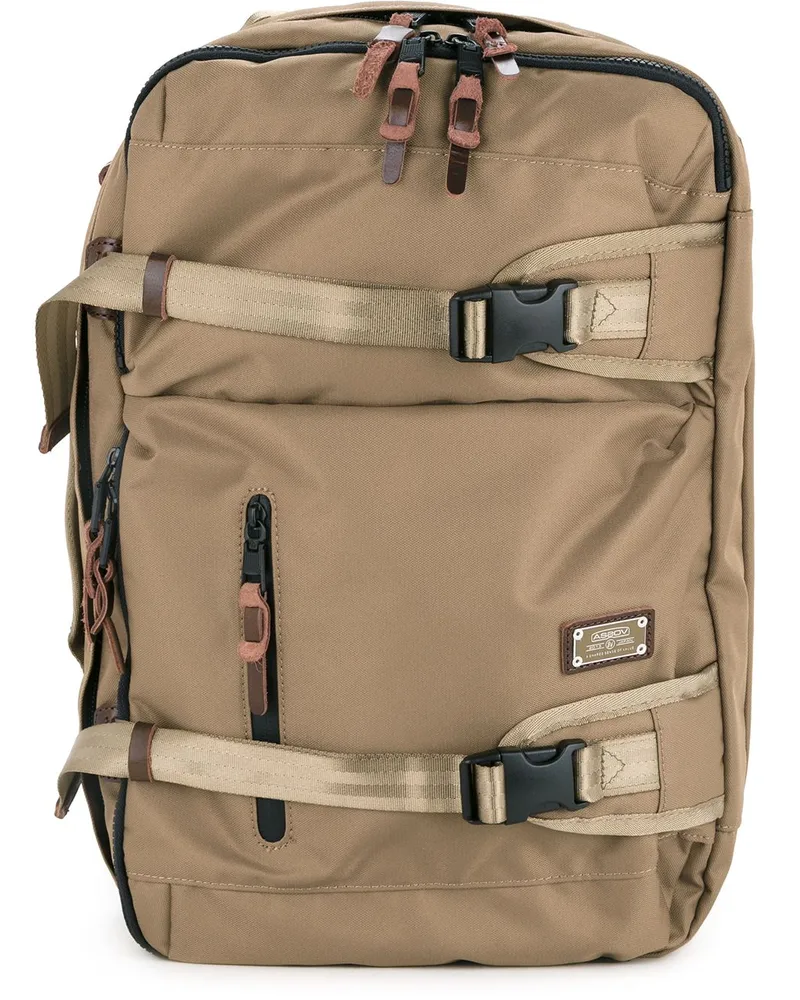 AS2OV Rucksack mit Schnallen - Braun Braun