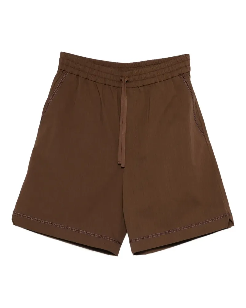 Drôle de Monsieur Jour Echelle Shorts mit Kordelzug - Braun Braun