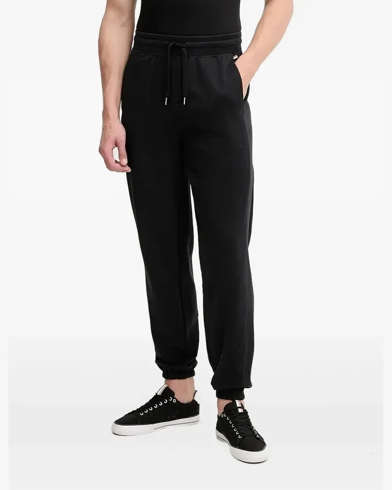 HUGO BOSS Jogginghose mit gerippten Bündchen - Schwarz Schwarz