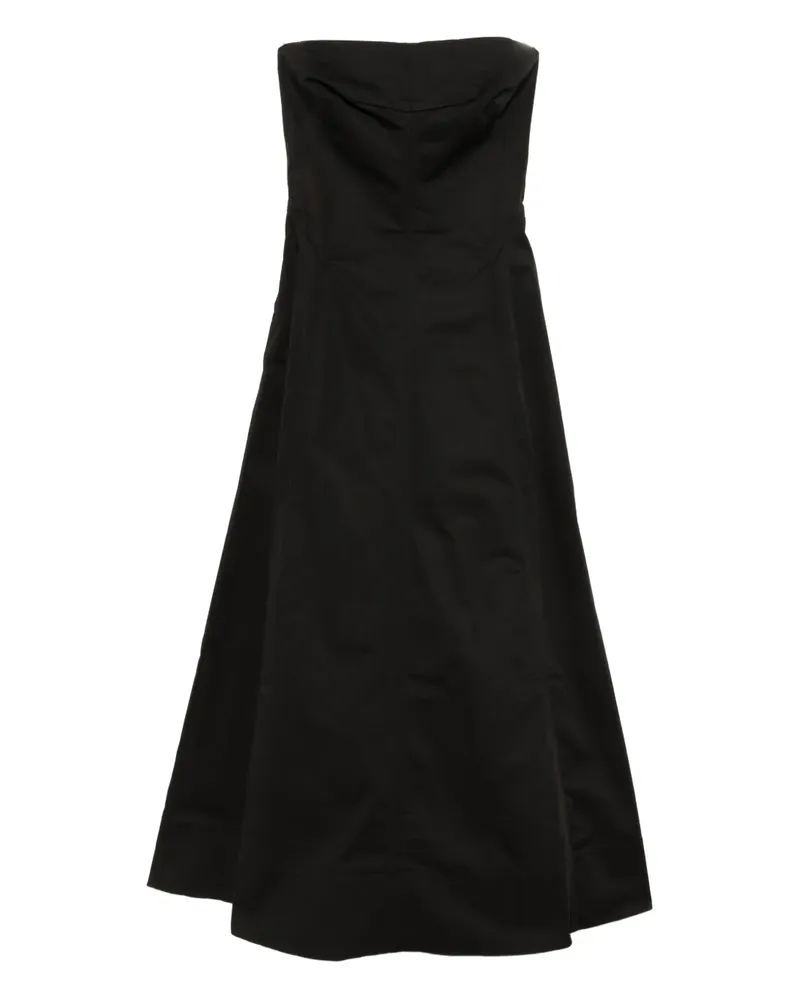 St. Agni Schulterfreies Kleid - Schwarz Schwarz