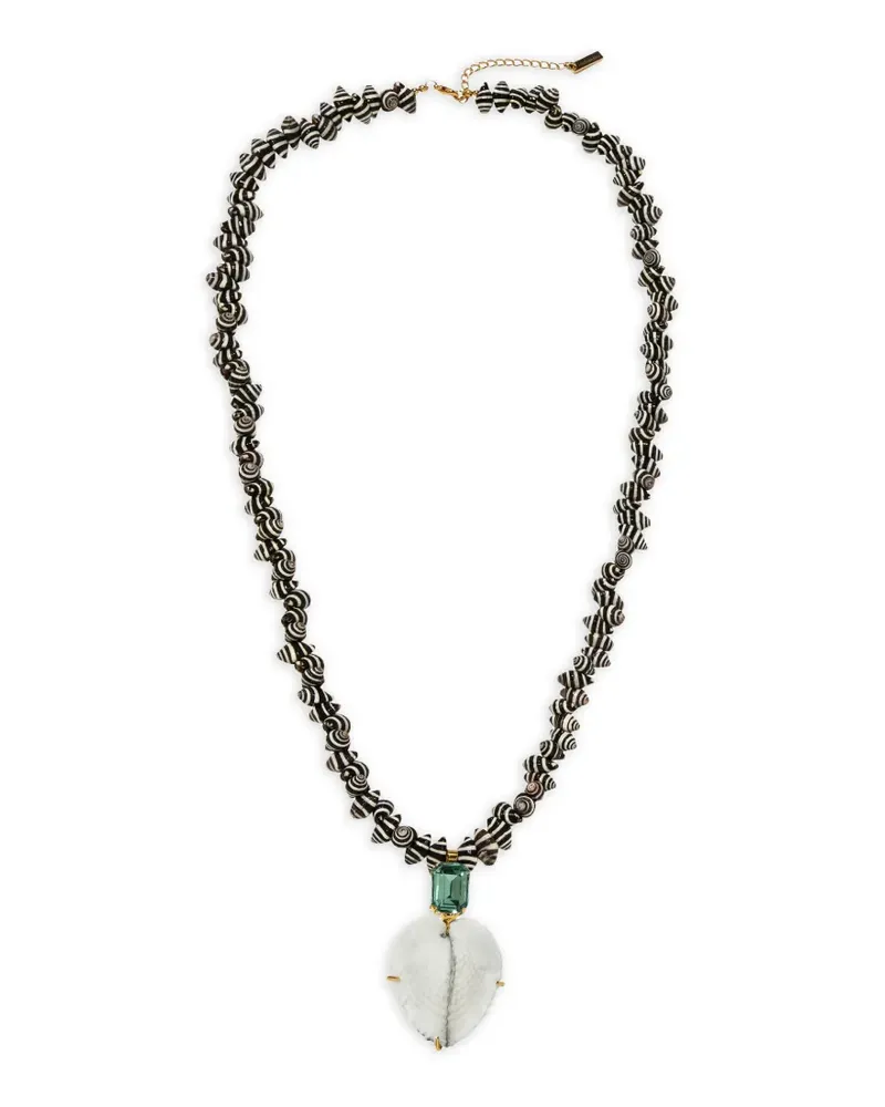 Jennifer Behr Enid shell pendant necklace - Gold Gold
