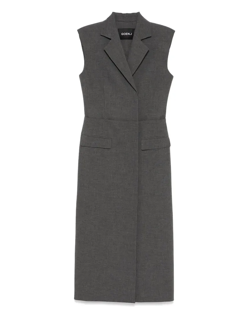 GOEN.J Kleid im Layering-Look - Grau Grau
