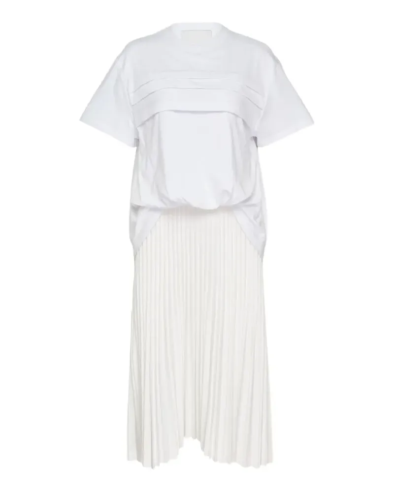 3.1 phillip lim layered-effect midi dress - Weiß Weiß
