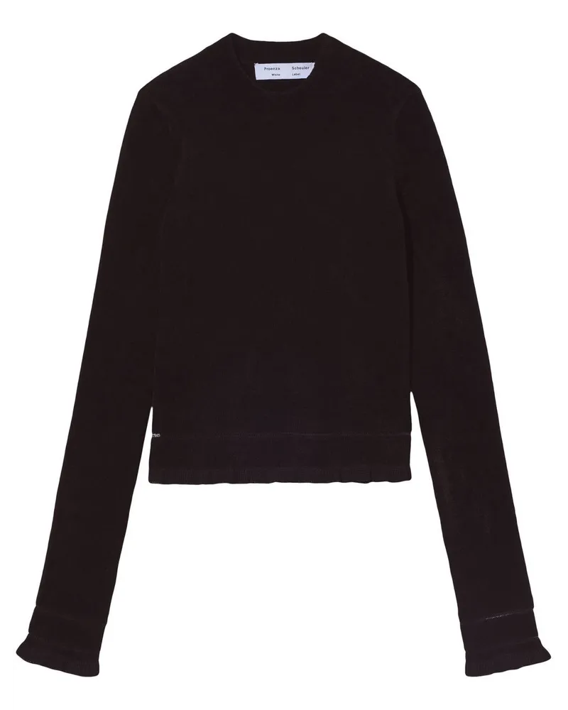 Proenza Schouler Pullover mit Chenille-Textur Schwarz