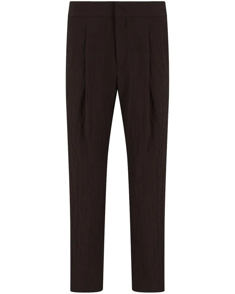 Giorgio Armani Hose mit Tapered-Bein - Braun Braun