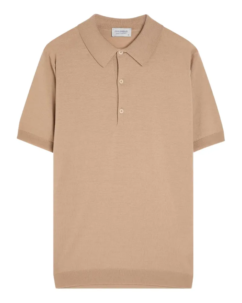 John Smedley Macloud short-sleeve polo shirt - Nude Nude