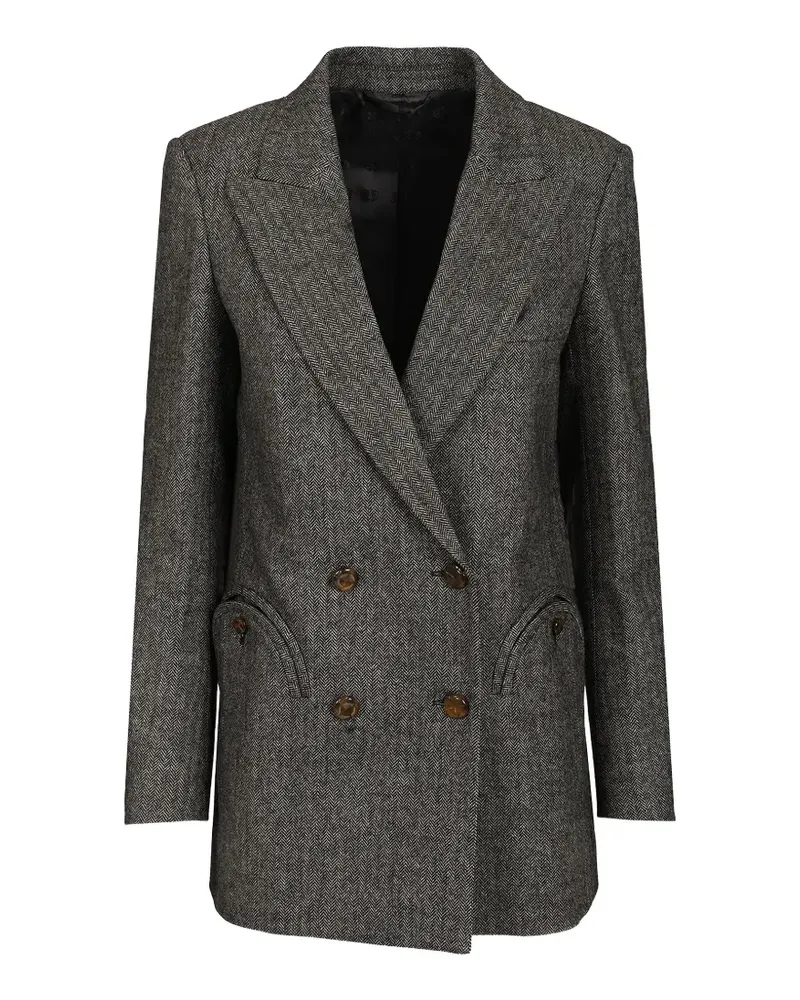 Blazé Milano double-breasted herringbone blazer - Grau Grau