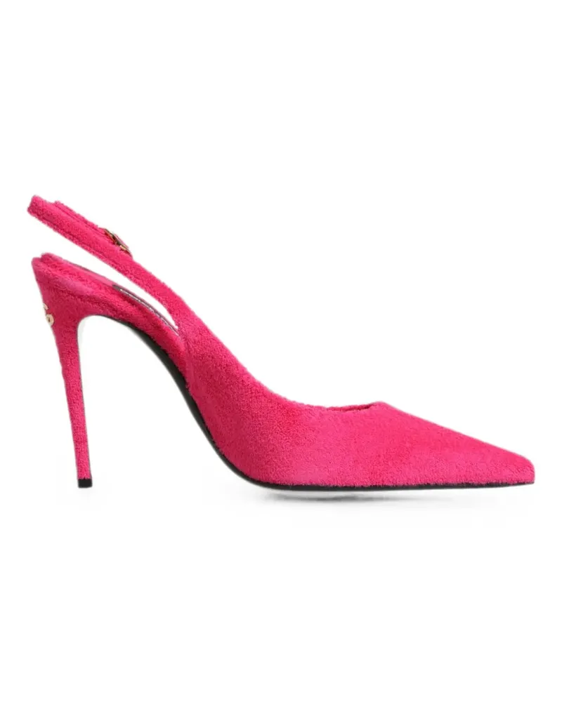 Dolce & Gabbana Slingback-Pumps mit Frottee-Effekt - Rosa Rosa