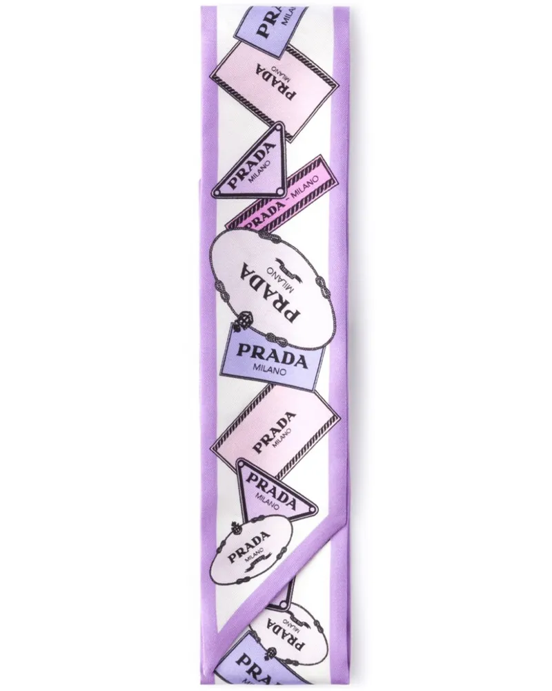 Prada Schal mit Print - Violett Violett