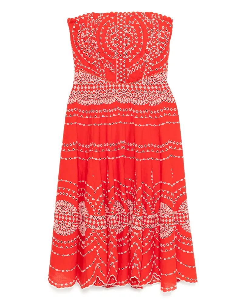 Charo Ruiz Iris Midikleid - Rot Rot