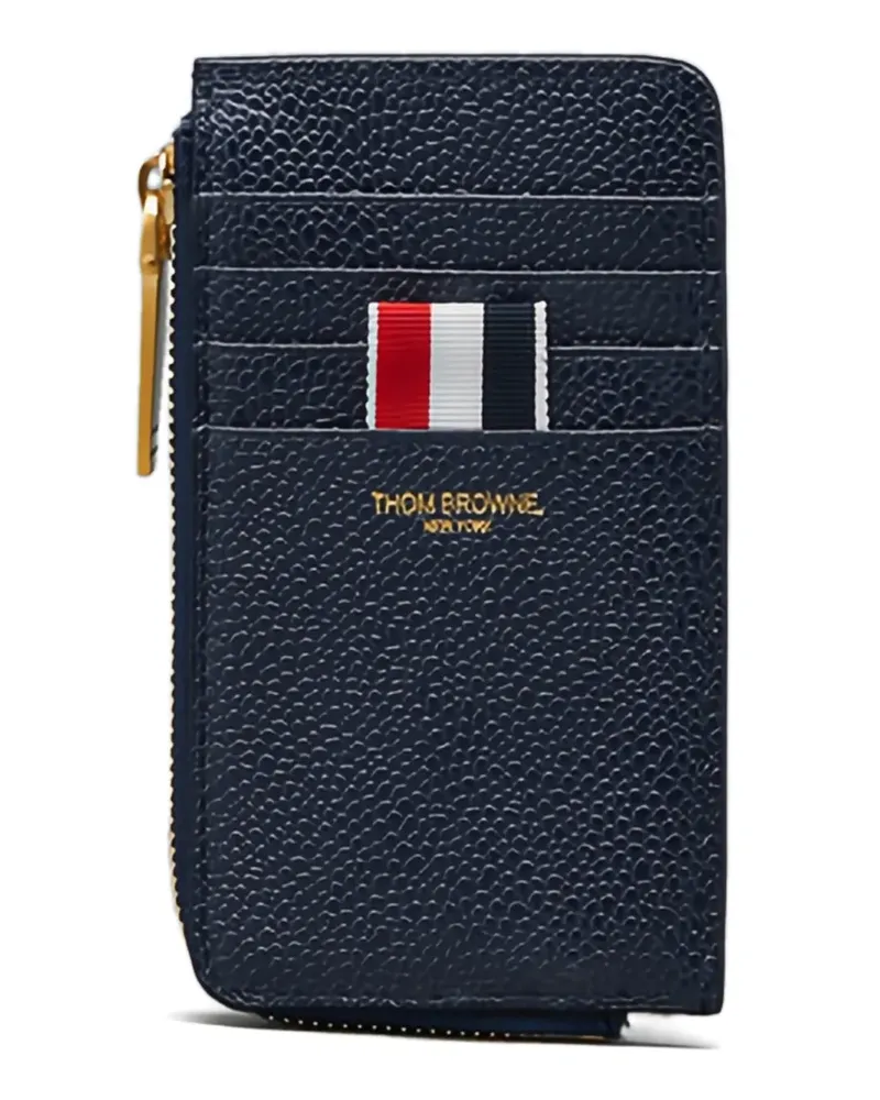 Thom Browne Kartenetui mit Logo - Blau Blau