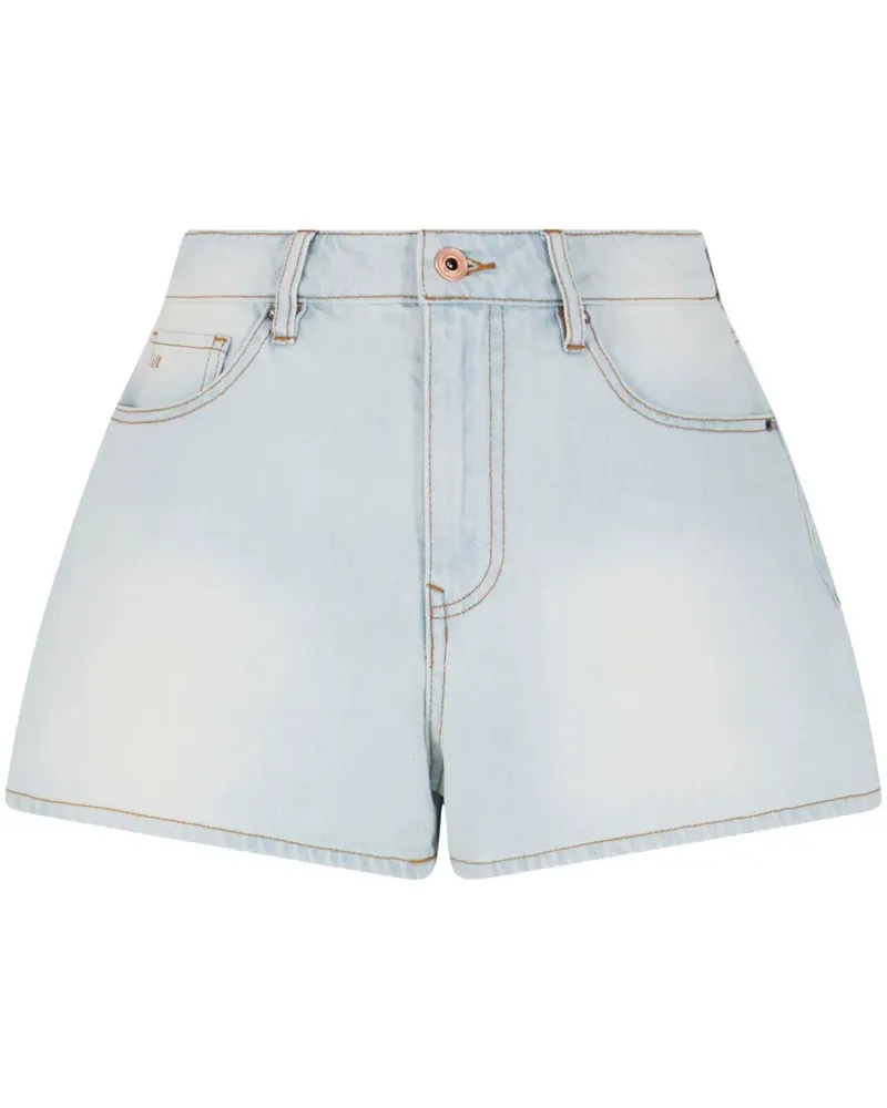 Armani Exchange Ausgeblichene Jeans-Shorts - Blau Blau