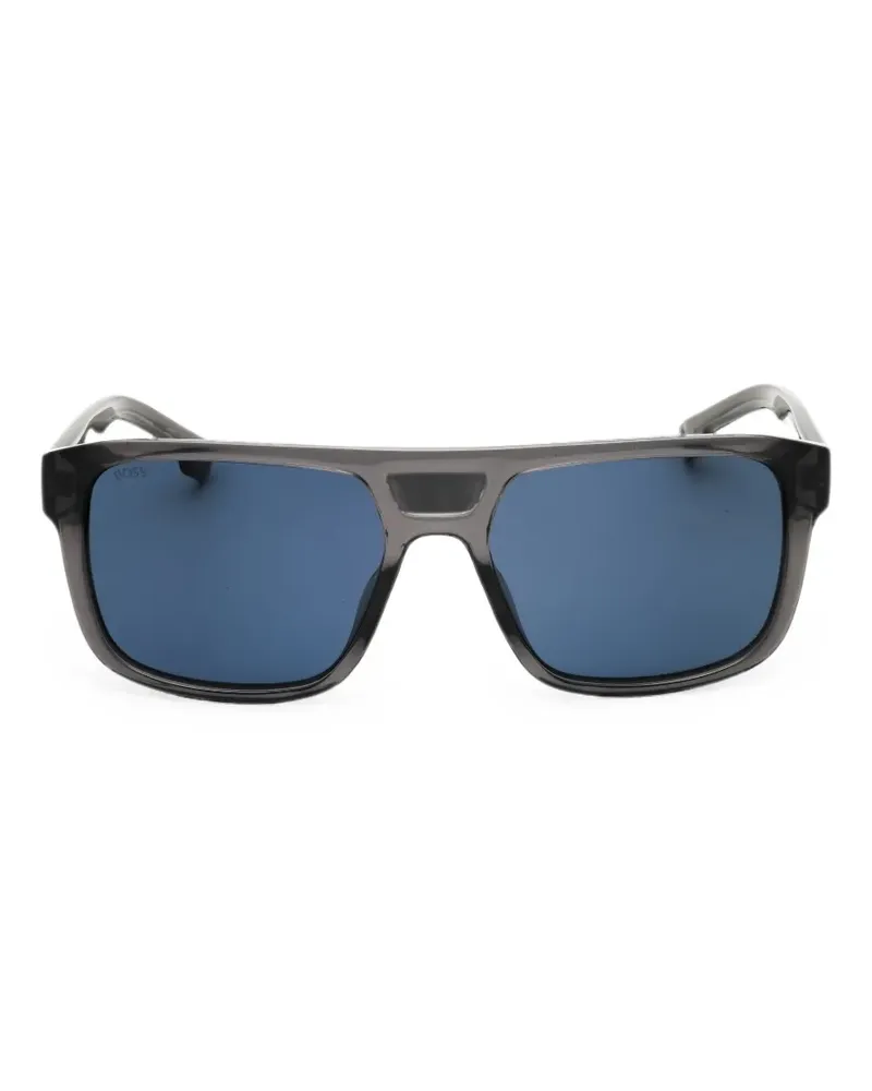 HUGO BOSS rectangle-frame sunglasses - Grau Grau