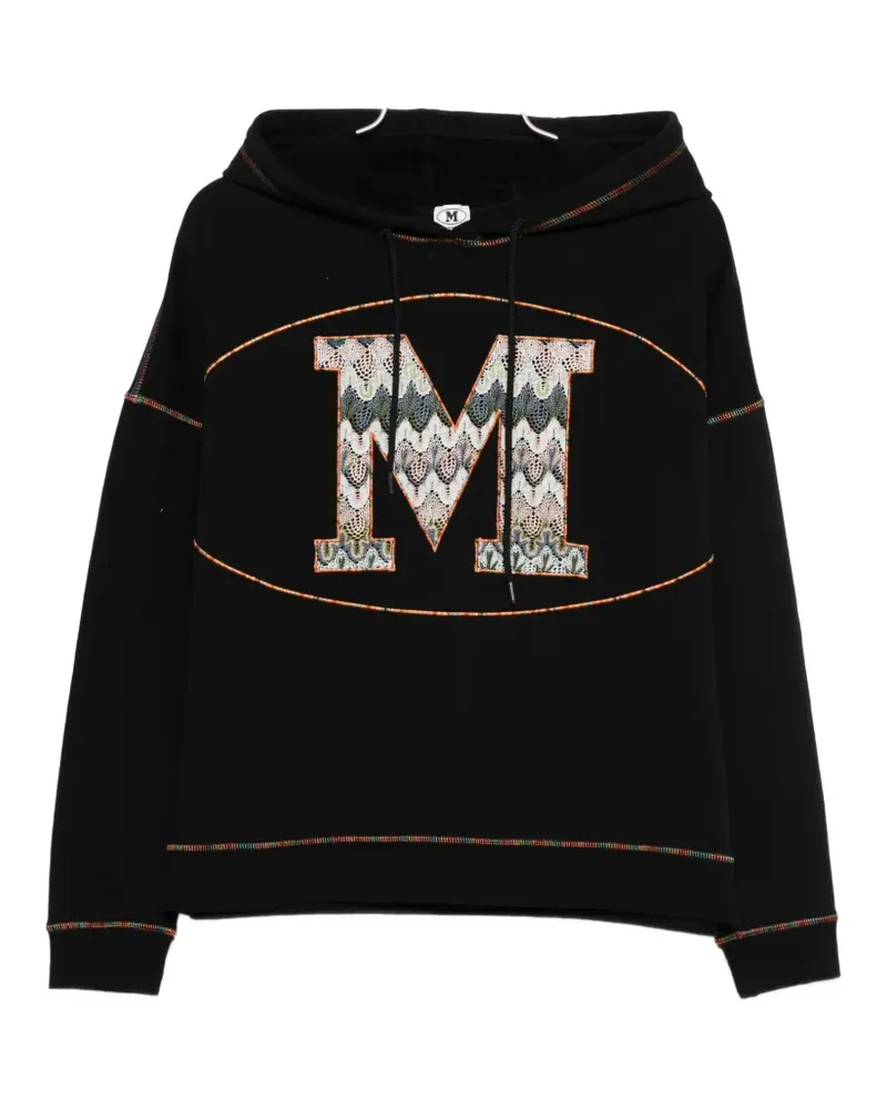 Missoni logo-embroidery hoodie - Schwarz Schwarz