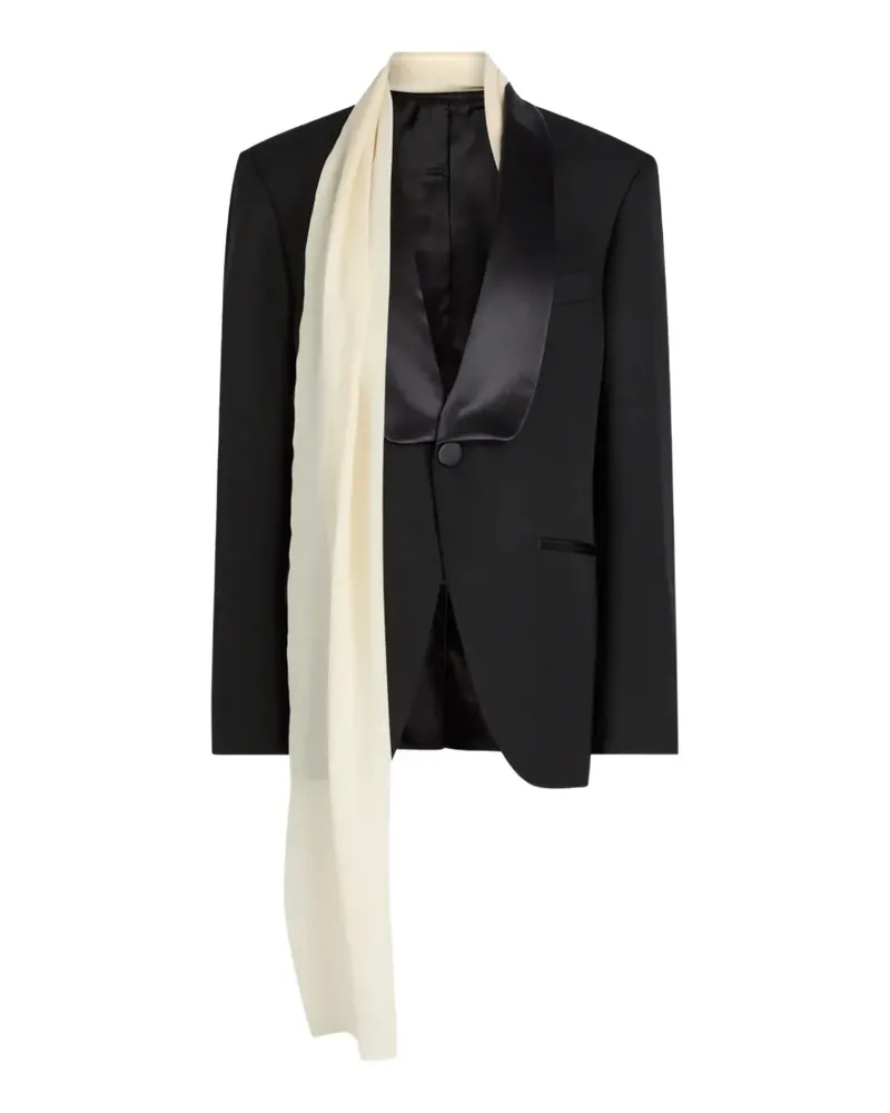 ARMARIUM Einreihiger Blazer mit V-Ausschnitt - Schwarz Schwarz