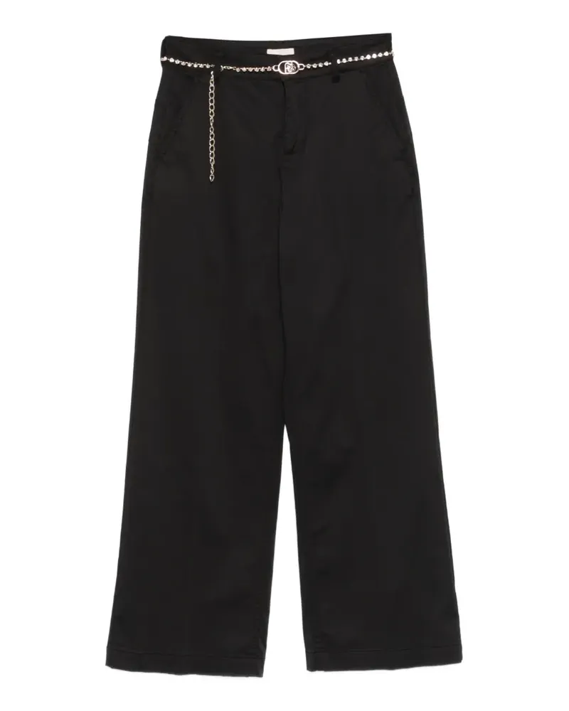 Liu Jo Verzierte Hose - Schwarz Schwarz