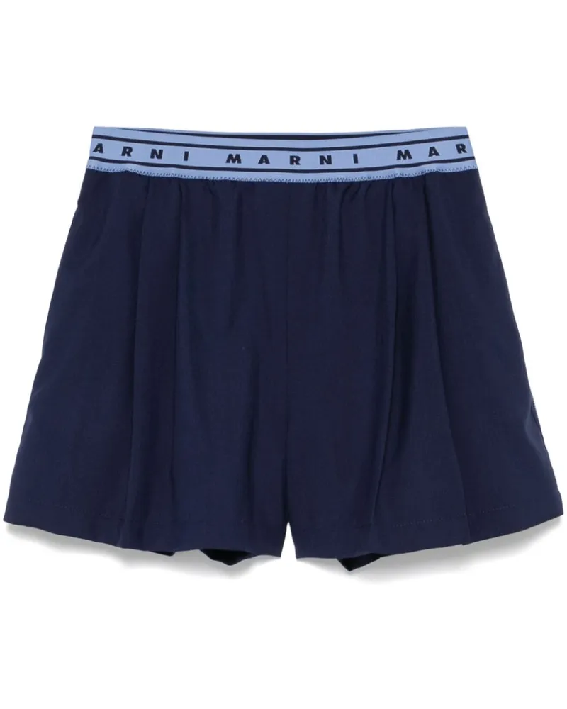 Marni Shorts mit Bundfalten - Blau Blau
