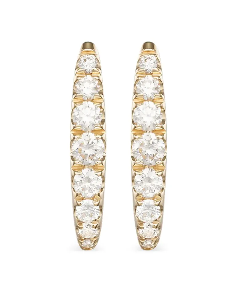 Melissa Kaye Goldcreole mit Diamant - Gelb Gelb