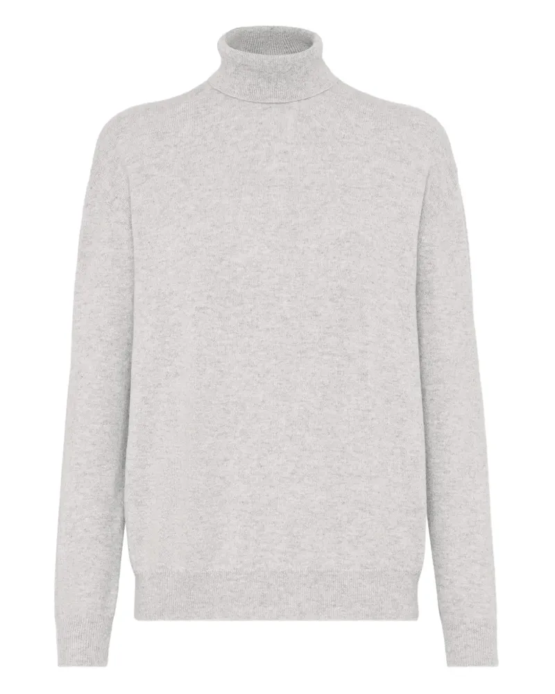 Brunello Cucinelli Kaschmirpullover mit Rollkragen - Grau Grau